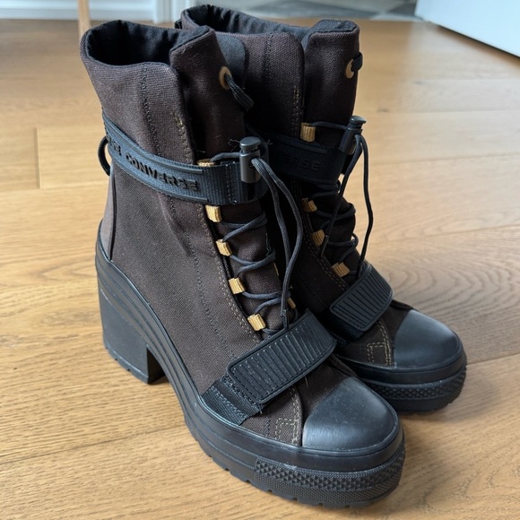 Converse Chuck Taylor GR82 Platform Boot - Brown & Black - Size 8 - Like New - Picture 2 of 10